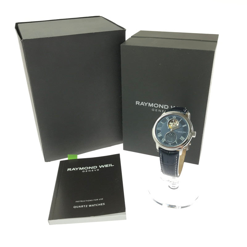 【中古美品】【メンズ】 RAYMOND WEIL レイモンド ウェイル MAESTRO AUTOMATIC WATCH 2240-STC-J0508 マエストロ オートマチック ウォッチ 自動巻き アナログ 腕時計 195-260621-rt-21-tagh カラー：シルバー 万代Net店