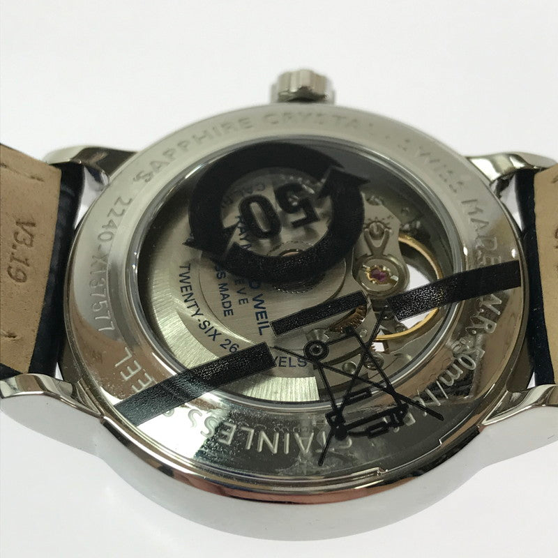 【中古美品】【メンズ】 RAYMOND WEIL レイモンド ウェイル MAESTRO AUTOMATIC WATCH 2240-STC-J0508 マエストロ オートマチック ウォッチ 自動巻き アナログ 腕時計 195-260621-rt-21-tagh カラー：シルバー 万代Net店