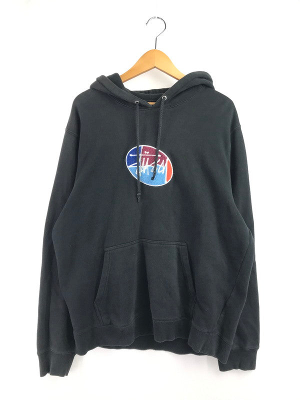【現状渡し品】【メンズ】 STUSSY ステューシー OVAL LOGO HOODIE 118358 オーバルロゴ フーディー パーカー 142-260629-na-14-tagh サイズ：L カラー：ブラック 万代Net店