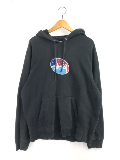 【現状渡し品】【メンズ】 STUSSY ステューシー OVAL LOGO HOODIE 118358 オーバルロゴ フーディー パーカー 142-260629-na-14-tagh サイズ：L カラー：ブラック 万代Net店
