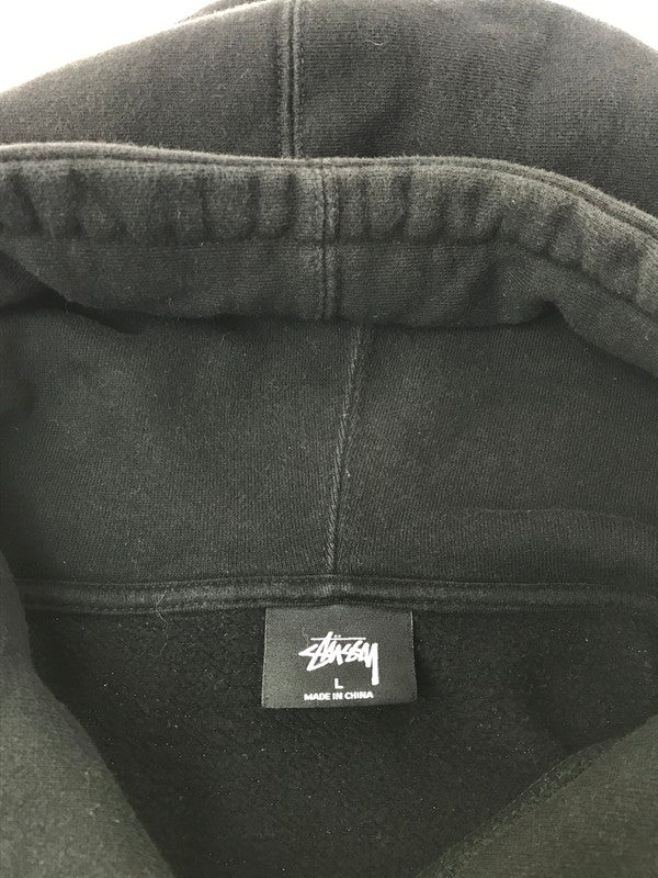 【現状渡し品】【メンズ】 STUSSY ステューシー OVAL LOGO HOODIE 118358 オーバルロゴ フーディー パーカー 142-260629-na-14-tagh サイズ：L カラー：ブラック 万代Net店
