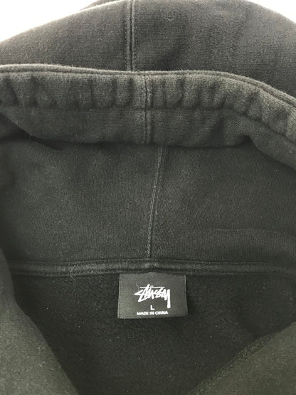 【現状渡し品】【メンズ】 STUSSY ステューシー OVAL LOGO HOODIE 118358 オーバルロゴ フーディー パーカー 142-260629-na-14-tagh サイズ：L カラー：ブラック 万代Net店