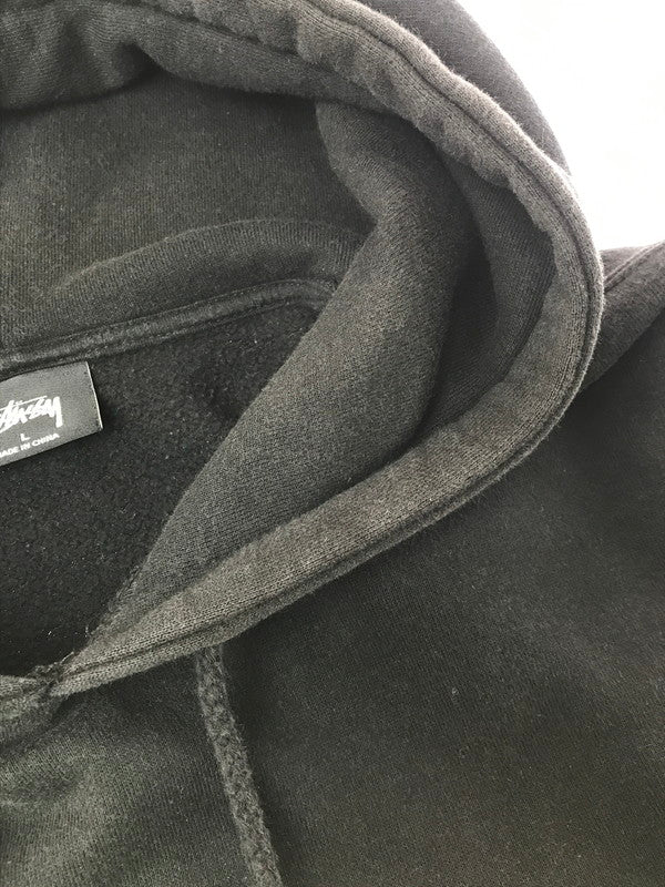 【現状渡し品】【メンズ】 STUSSY ステューシー OVAL LOGO HOODIE 118358 オーバルロゴ フーディー パーカー 142-260629-na-14-tagh サイズ：L カラー：ブラック 万代Net店