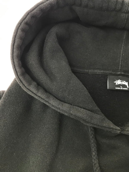 【現状渡し品】【メンズ】 STUSSY ステューシー OVAL LOGO HOODIE 118358 オーバルロゴ フーディー パーカー 142-260629-na-14-tagh サイズ：L カラー：ブラック 万代Net店
