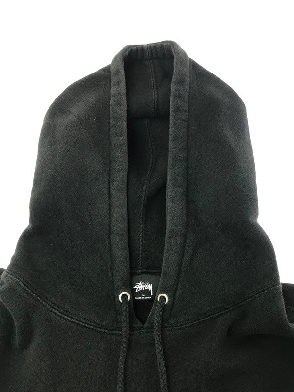 【現状渡し品】【メンズ】 STUSSY ステューシー OVAL LOGO HOODIE 118358 オーバルロゴ フーディー パーカー 142-260629-na-14-tagh サイズ：L カラー：ブラック 万代Net店