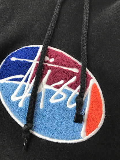 【現状渡し品】【メンズ】 STUSSY ステューシー OVAL LOGO HOODIE 118358 オーバルロゴ フーディー パーカー 142-260629-na-14-tagh サイズ：L カラー：ブラック 万代Net店