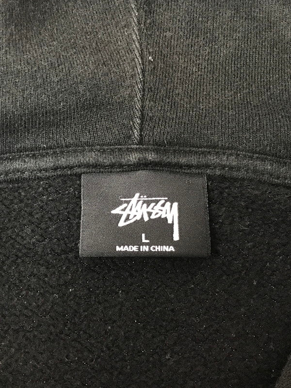【現状渡し品】【メンズ】 STUSSY ステューシー OVAL LOGO HOODIE 118358 オーバルロゴ フーディー パーカー 142-260629-na-14-tagh サイズ：L カラー：ブラック 万代Net店