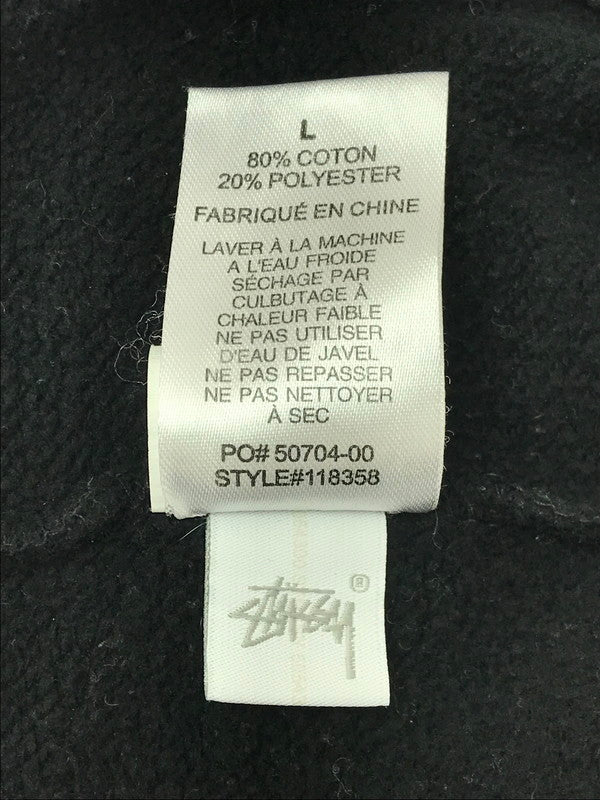 【現状渡し品】【メンズ】 STUSSY ステューシー OVAL LOGO HOODIE 118358 オーバルロゴ フーディー パーカー 142-260629-na-14-tagh サイズ：L カラー：ブラック 万代Net店