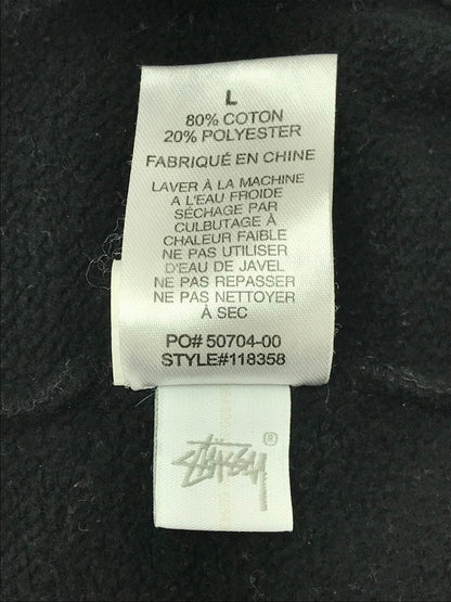 【現状渡し品】【メンズ】 STUSSY ステューシー OVAL LOGO HOODIE 118358 オーバルロゴ フーディー パーカー 142-260629-na-14-tagh サイズ：L カラー：ブラック 万代Net店