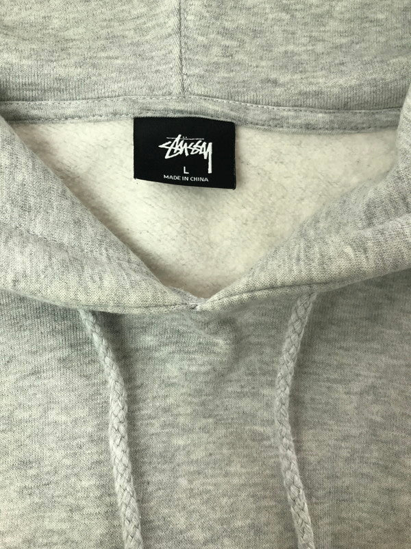 【中古品】【メンズ】 STUSSY ステューシー OVAL LOGO HOODIE 118358 オーバルロゴ フーディー パーカー 142-260629-na-15-tagh サイズ：L カラー：グレー 万代Net店