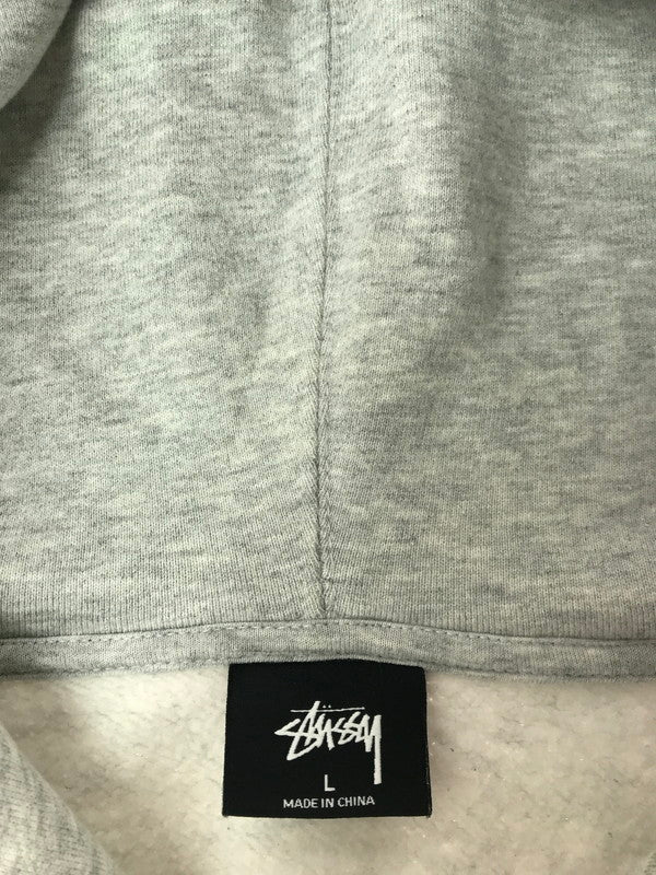 【中古品】【メンズ】 STUSSY ステューシー OVAL LOGO HOODIE 118358 オーバルロゴ フーディー パーカー 142-260629-na-15-tagh サイズ：L カラー：グレー 万代Net店