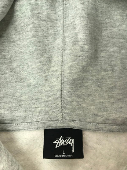 【中古品】【メンズ】 STUSSY ステューシー OVAL LOGO HOODIE 118358 オーバルロゴ フーディー パーカー 142-260629-na-15-tagh サイズ：L カラー：グレー 万代Net店