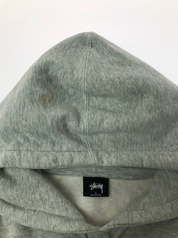 【中古品】【メンズ】 STUSSY ステューシー OVAL LOGO HOODIE 118358 オーバルロゴ フーディー パーカー 142-260629-na-15-tagh サイズ：L カラー：グレー 万代Net店