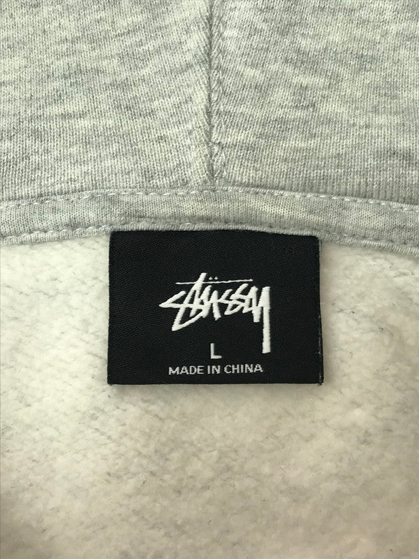 【中古品】【メンズ】 STUSSY ステューシー OVAL LOGO HOODIE 118358 オーバルロゴ フーディー パーカー 142-260629-na-15-tagh サイズ：L カラー：グレー 万代Net店