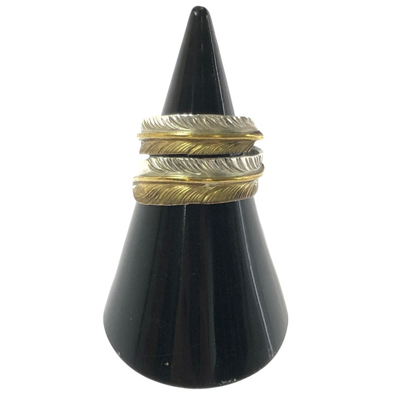 【中古品】【メンズ】 BIG HAND ビッグハンド 0184 SILVER HALF BRASS シルバー ハーフ ブラス FEATHER RING フェザー リング 指輪 アクセサリー 191-260629-ty-06-tagh カラー：シルバー 万代Net店