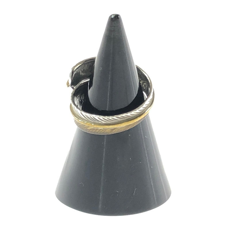 【中古品】【メンズ】 BIG HAND ビッグハンド 0184 SILVER HALF BRASS シルバー ハーフ ブラス FEATHER RING フェザー リング 指輪 アクセサリー 191-260629-ty-06-tagh カラー：シルバー 万代Net店