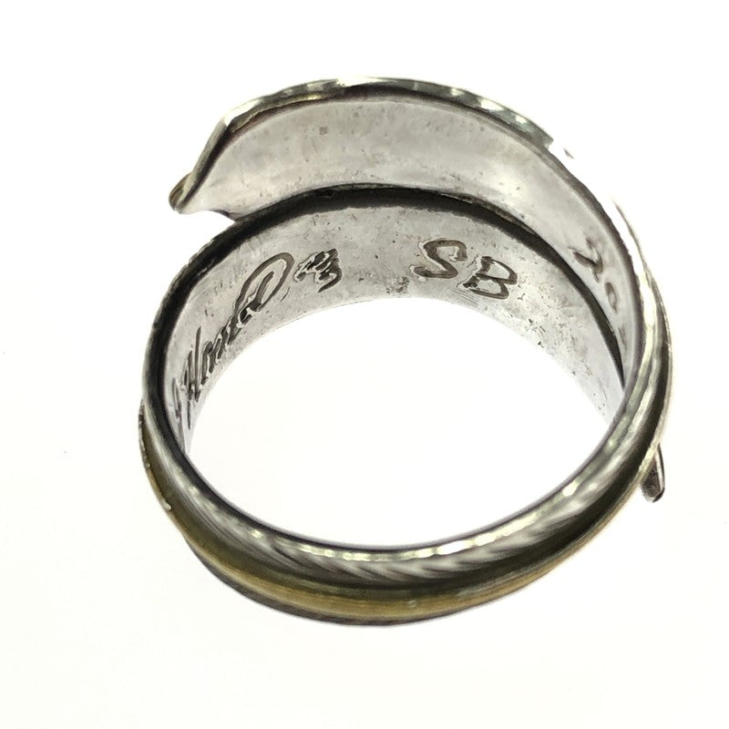 【中古品】【メンズ】 BIG HAND ビッグハンド 0184 SILVER HALF BRASS シルバー ハーフ ブラス FEATHER RING フェザー リング 指輪 アクセサリー 191-260629-ty-06-tagh カラー：シルバー 万代Net店