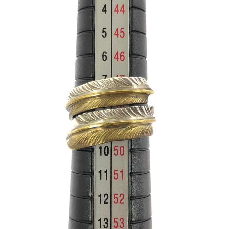 【中古品】【メンズ】 BIG HAND ビッグハンド 0184 SILVER HALF BRASS シルバー ハーフ ブラス FEATHER RING フェザー リング 指輪 アクセサリー 191-260629-ty-06-tagh カラー：シルバー 万代Net店