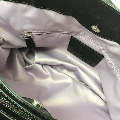 【中古品】【レディース】 COACH コーチ LEATHER HAND BAG レザー ハンド バッグ 鞄 カバン 180-260704-ty-02-tagh カラー：ブラック 万代Net店