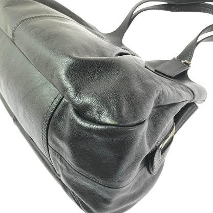 【中古品】【レディース】 COACH コーチ LEATHER HAND BAG レザー ハンド バッグ 鞄 カバン 180-260704-ty-02-tagh カラー：ブラック 万代Net店