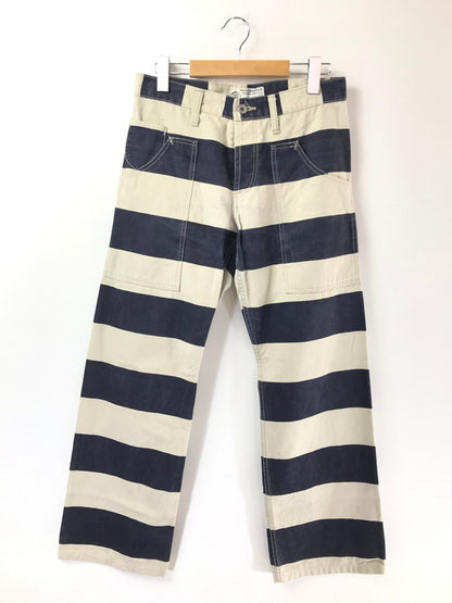 【中古品】【メンズ】 ROAD RUNNER ロード ランナー PRISONER PANTS プリズナー パンツ ボトムス 156-260709-rt-04-tag サイズ：S カラー：ブルー/ベージュ系 万代Net店