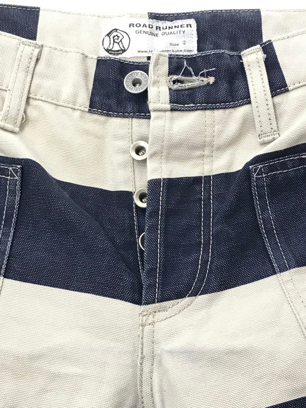 【中古品】【メンズ】 ROAD RUNNER ロード ランナー PRISONER PANTS プリズナー パンツ ボトムス 156-260709-rt-04-tag サイズ：S カラー：ブルー/ベージュ系 万代Net店