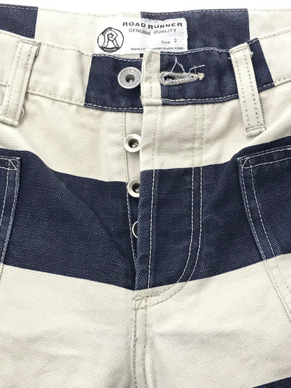 【中古品】【メンズ】 ROAD RUNNER ロード ランナー PRISONER PANTS プリズナー パンツ ボトムス 156-260709-rt-04-tag サイズ：S カラー：ブルー/ベージュ系 万代Net店