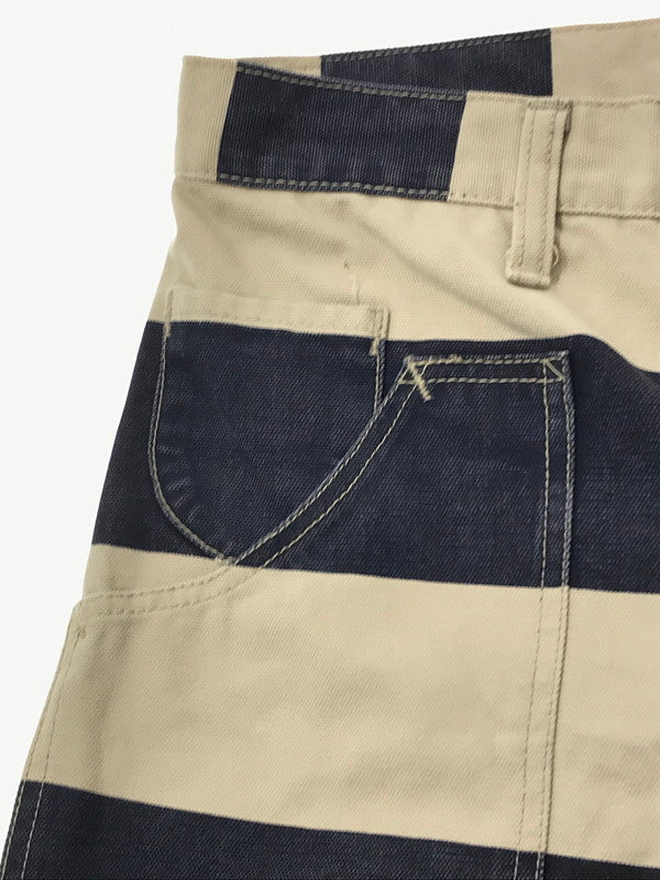 【中古品】【メンズ】 ROAD RUNNER ロード ランナー PRISONER PANTS プリズナー パンツ ボトムス 156-260709-rt-04-tag サイズ：S カラー：ブルー/ベージュ系 万代Net店