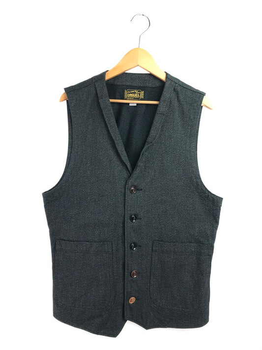 【中古品】【メンズ】 ORGUEIL オルゲイユ WORK GILET OR-4009 ワーク ジレ ベスト 145-260629-na-11-tagh サイズ：42 カラー：ブラック系 万代Net店