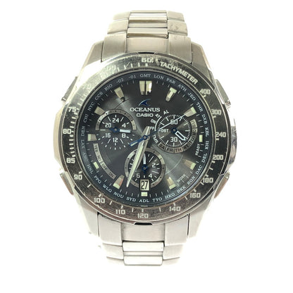 【現状渡し品】【メンズ】 CASIO カシオ OCEANUS OCW-M800TBJ-1AJF オシアナス アナログ ソーラー腕時計 198-260629-ty-05-tagh カラー：シルバー 万代Net店