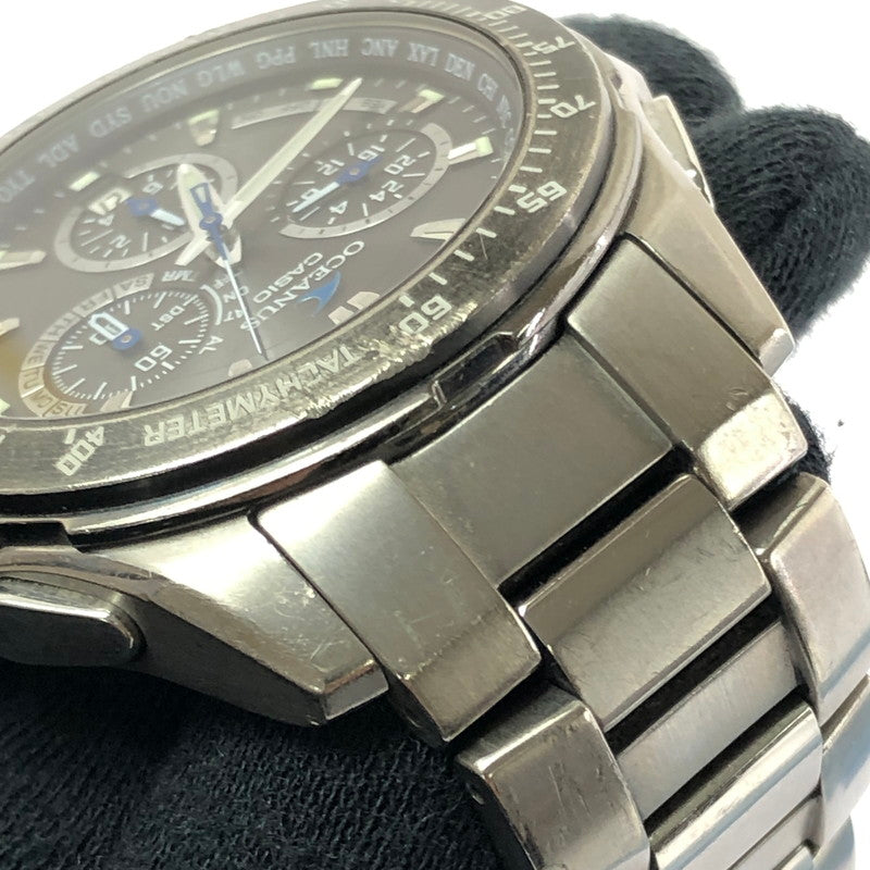 【現状渡し品】【メンズ】 CASIO カシオ OCEANUS OCW-M800TBJ-1AJF オシアナス アナログ ソーラー腕時計 198-260629-ty-05-tagh カラー：シルバー 万代Net店