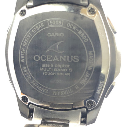 【現状渡し品】【メンズ】 CASIO カシオ OCEANUS OCW-M800TBJ-1AJF オシアナス アナログ ソーラー腕時計 198-260629-ty-05-tagh カラー：シルバー 万代Net店