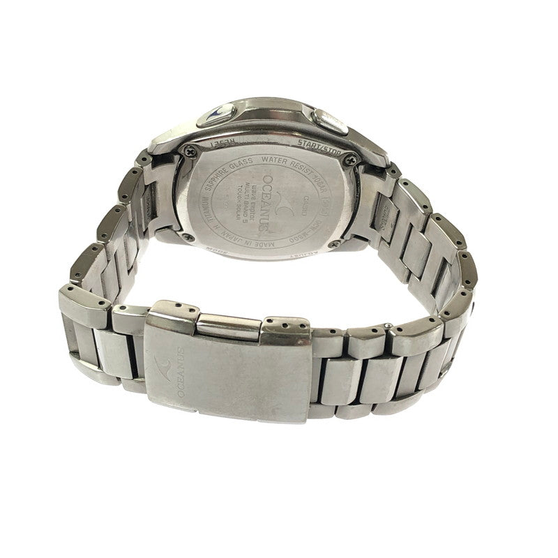 【現状渡し品】【メンズ】 CASIO カシオ OCEANUS OCW-M800TBJ-1AJF オシアナス アナログ ソーラー腕時計 198-260629-ty-05-tagh カラー：シルバー 万代Net店