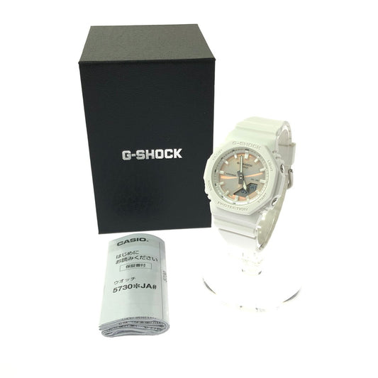 【中古美品】【レディース】 G-SHOCK ジーショック ANALOG DIGITAL WOMEN GMA-P2100PC-7AJF アナログ デジタル ウィメン クォーツ 腕時計 196-260629-ty-02-tagh カラー：ホワイト 万代Net店