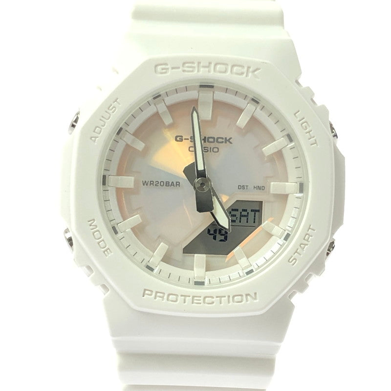 【中古美品】【レディース】 G-SHOCK ジーショック ANALOG DIGITAL WOMEN GMA-P2100PC-7AJF アナログ デジタル ウィメン クォーツ 腕時計 196-260629-ty-02-tagh カラー：ホワイト 万代Net店