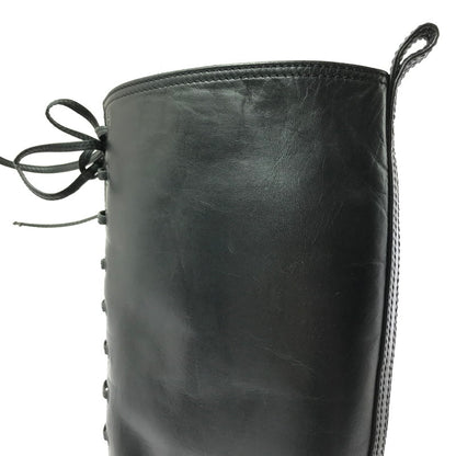 【現状渡し品】【レディース】 CHANEL シャネル LACE-UP LONG BOOTS レースアップ ロングブーツ 靴 183-260706-na-17-tagh サイズ：37 カラー：BLACK 万代Net店