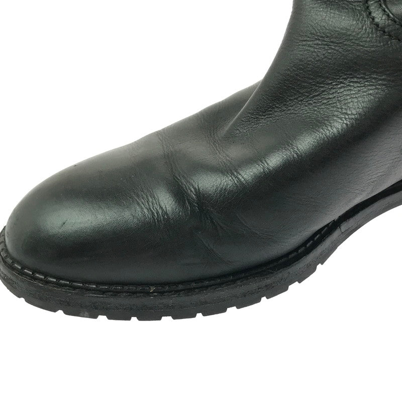 【現状渡し品】【レディース】 CHANEL シャネル LACE-UP LONG BOOTS レースアップ ロングブーツ 靴 183-260706-na-17-tagh サイズ：37 カラー：BLACK 万代Net店