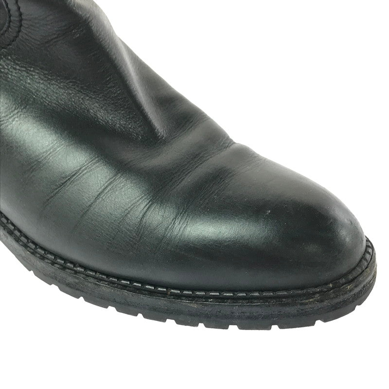 【現状渡し品】【レディース】 CHANEL シャネル LACE-UP LONG BOOTS レースアップ ロングブーツ 靴 183-260706-na-17-tagh サイズ：37 カラー：BLACK 万代Net店
