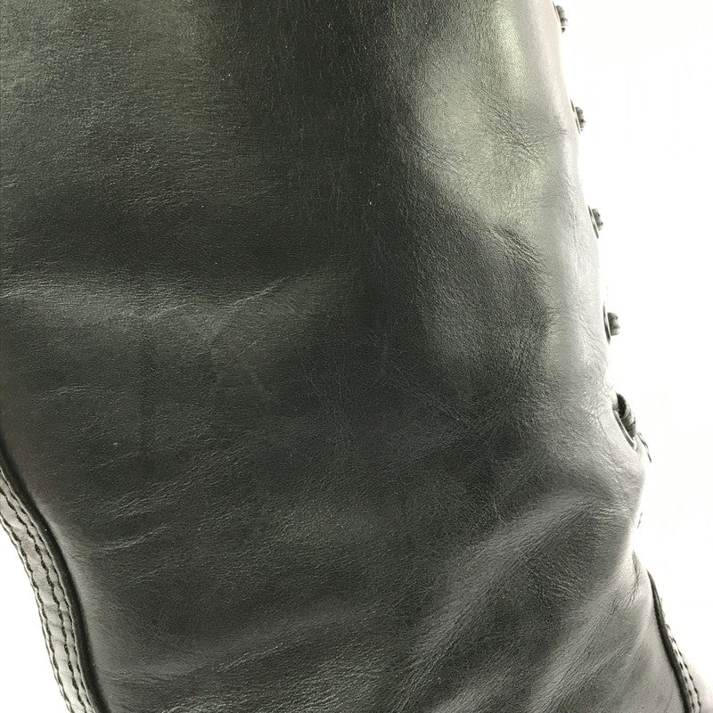 【現状渡し品】【レディース】 CHANEL シャネル LACE-UP LONG BOOTS レースアップ ロングブーツ 靴 183-260706-na-17-tagh サイズ：37 カラー：BLACK 万代Net店
