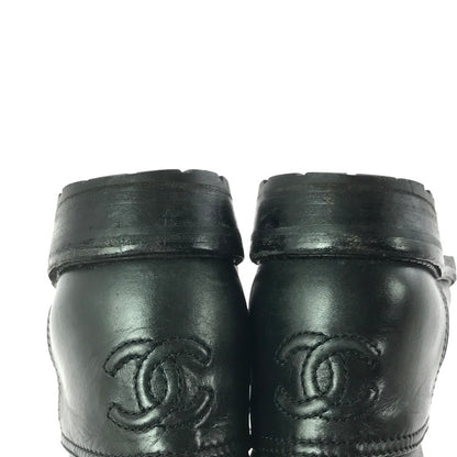【現状渡し品】【レディース】 CHANEL シャネル LACE-UP LONG BOOTS レースアップ ロングブーツ 靴 183-260706-na-17-tagh サイズ：37 カラー：BLACK 万代Net店
