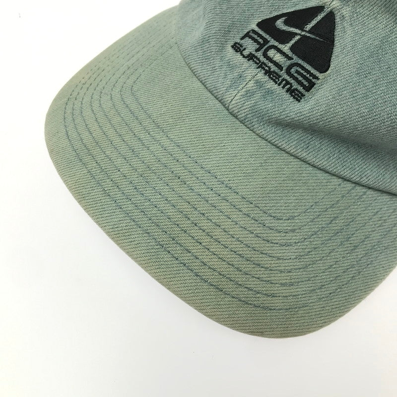 【中古品】【メンズ】 SUPREME シュプリーム × NIKE ACG ナイキ エーシージー 22AW DENIM 6-PANEL CAP DQ7832-469 デニム 6パネル キャップ 帽子 185-260716-rt-10-tagh サイズ：ONE SIZE カラー：ブルー 万代Net店