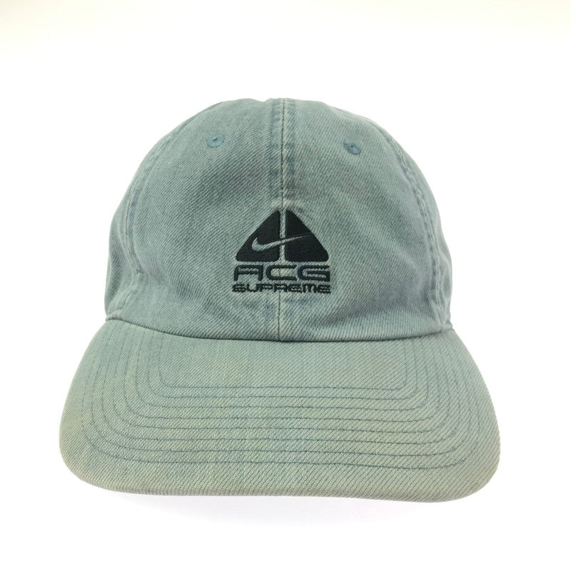 【中古品】【メンズ】 SUPREME シュプリーム × NIKE ACG ナイキ エーシージー 22AW DENIM 6-PANEL CAP DQ7832-469 デニム 6パネル キャップ 帽子 185-260716-rt-10-tagh サイズ：ONE SIZE カラー：ブルー 万代Net店