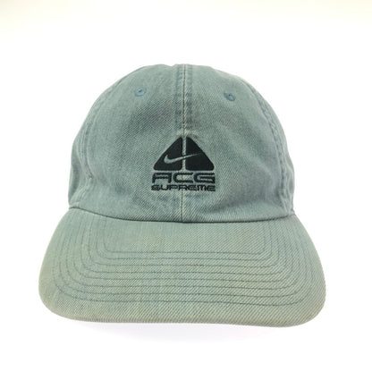 【中古品】【メンズ】 SUPREME シュプリーム × NIKE ACG ナイキ エーシージー 22AW DENIM 6-PANEL CAP DQ7832-469 デニム 6パネル キャップ 帽子 185-260716-rt-10-tagh サイズ：ONE SIZE カラー：ブルー 万代Net店
