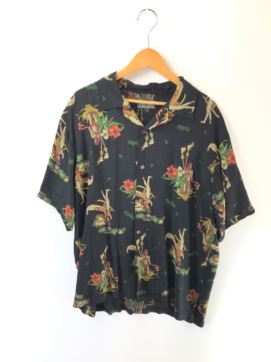 【中古品】【メンズ】 HYSTERIC GLAMOUR ヒステリックグラマー ISLAND DREAMS ALOHA SHIRT 02231AH07 アイランド ドリームス アロハシャツ トップス 140-260628-rt-14-tagh カラー：ブラック 万代Net店