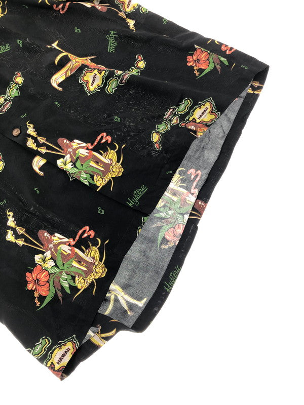 【中古品】【メンズ】 HYSTERIC GLAMOUR ヒステリックグラマー ISLAND DREAMS ALOHA SHIRT 02231AH07 アイランド ドリームス アロハシャツ トップス 140-260628-rt-14-tagh カラー：ブラック 万代Net店