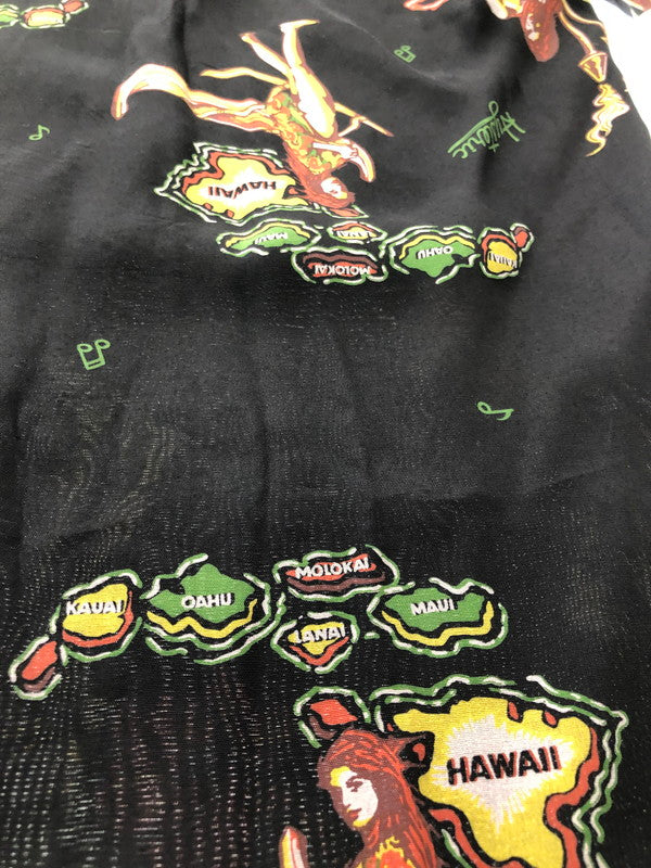 【中古品】【メンズ】 HYSTERIC GLAMOUR ヒステリックグラマー ISLAND DREAMS ALOHA SHIRT 02231AH07 アイランド ドリームス アロハシャツ トップス 140-260628-rt-14-tagh カラー：ブラック 万代Net店
