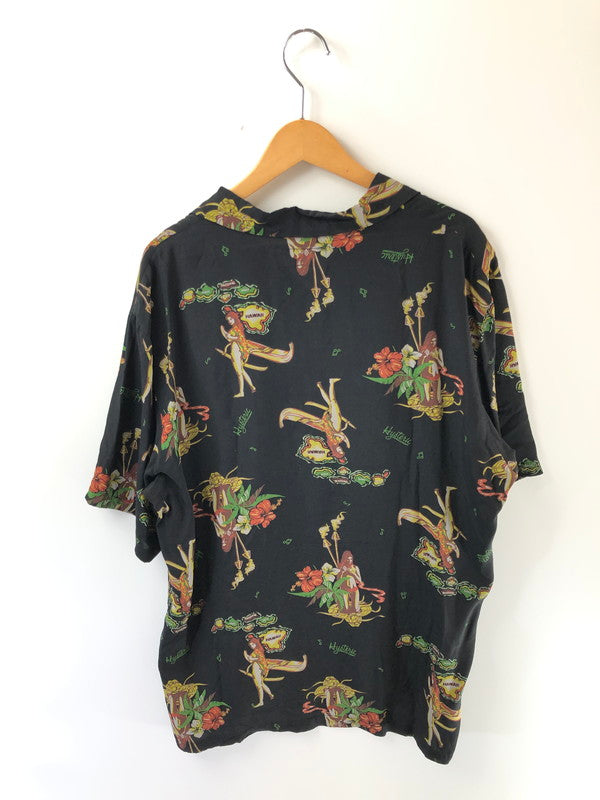 【中古品】【メンズ】 HYSTERIC GLAMOUR ヒステリックグラマー ISLAND DREAMS ALOHA SHIRT 02231AH07 アイランド ドリームス アロハシャツ トップス 140-260628-rt-14-tagh カラー：ブラック 万代Net店