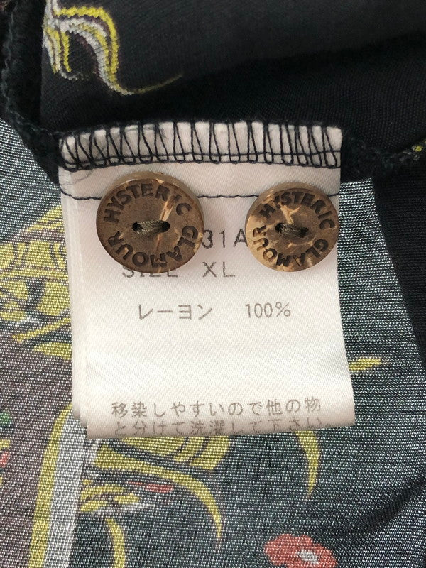 【中古品】【メンズ】 HYSTERIC GLAMOUR ヒステリックグラマー ISLAND DREAMS ALOHA SHIRT 02231AH07 アイランド ドリームス アロハシャツ トップス 140-260628-rt-14-tagh カラー：ブラック 万代Net店