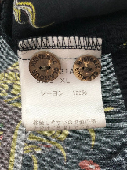 【中古品】【メンズ】 HYSTERIC GLAMOUR ヒステリックグラマー ISLAND DREAMS ALOHA SHIRT 02231AH07 アイランド ドリームス アロハシャツ トップス 140-260628-rt-14-tagh カラー：ブラック 万代Net店
