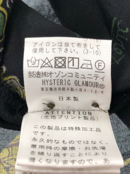 【中古品】【メンズ】 HYSTERIC GLAMOUR ヒステリックグラマー ISLAND DREAMS ALOHA SHIRT 02231AH07 アイランド ドリームス アロハシャツ トップス 140-260628-rt-14-tagh カラー：ブラック 万代Net店